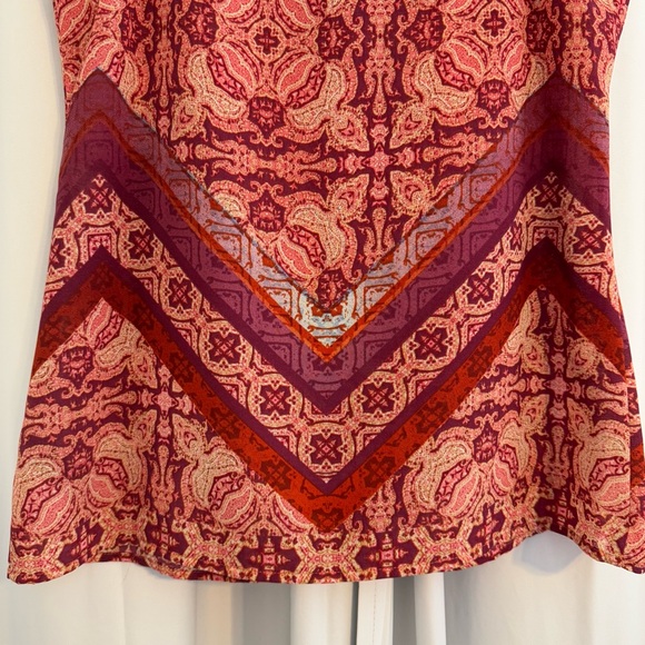 Sanctuary Sleeveless V Neck Geometric Boho Top Women’s Small - Picture 5 of 6